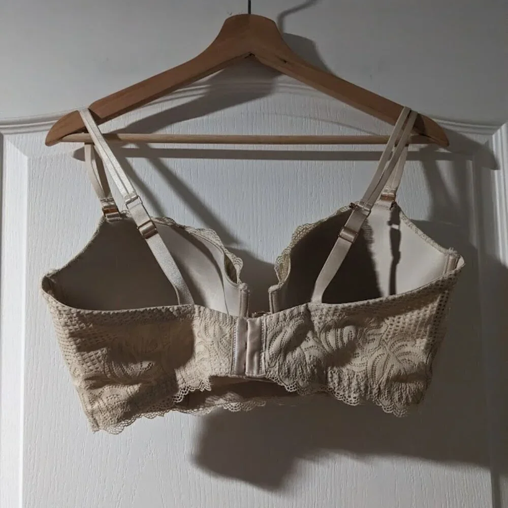 Aerie | Real Power Balconette Lightly Lined Be Free Lace Bra (38DD)